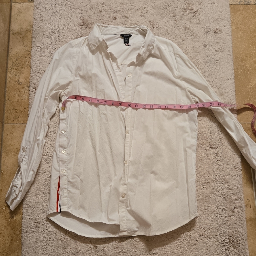 Buffalo White Casual Button-Down Shirt